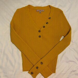 Lane Tree Mustard/Dark Yellow Sweater Top Sz S